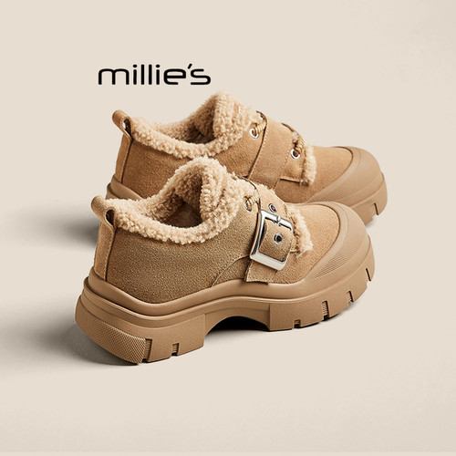MILLIE'S/妙丽厚底增高雪地靴