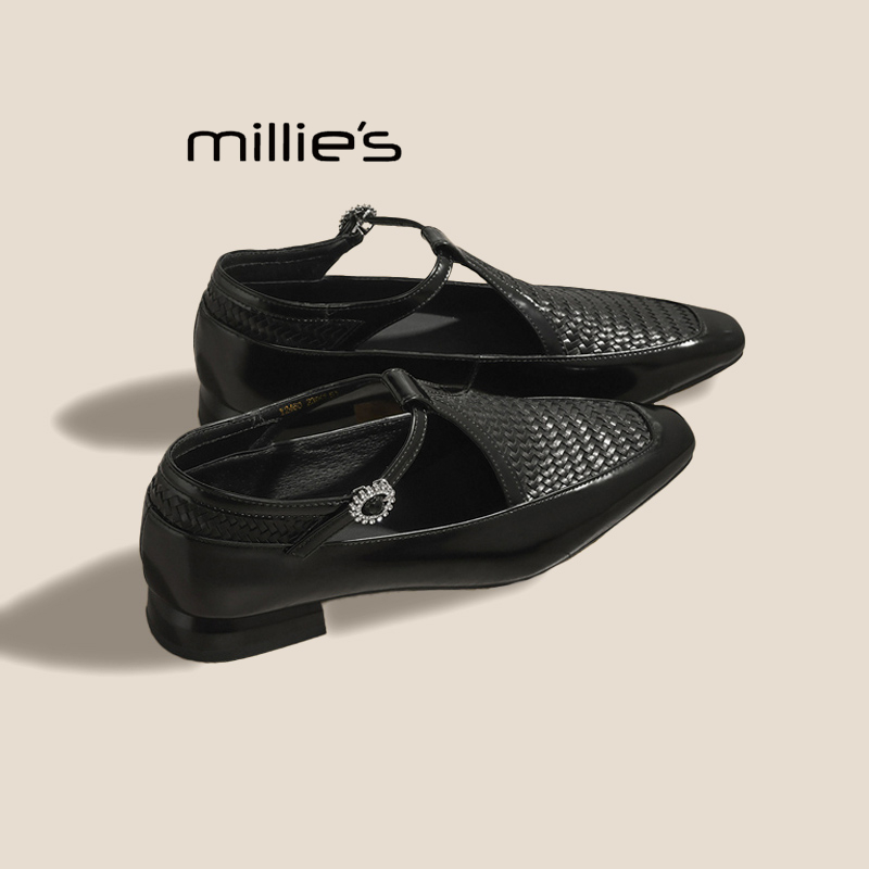 MILLIE'S/妙丽镂空编织凉鞋婚鞋