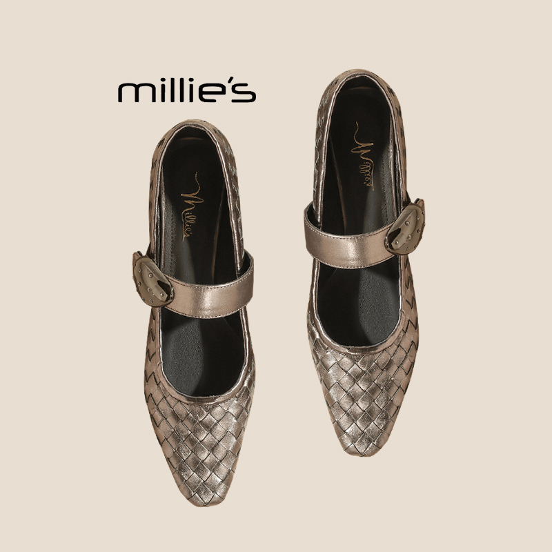 MILLIE'S/妙丽法式复古玛丽珍鞋