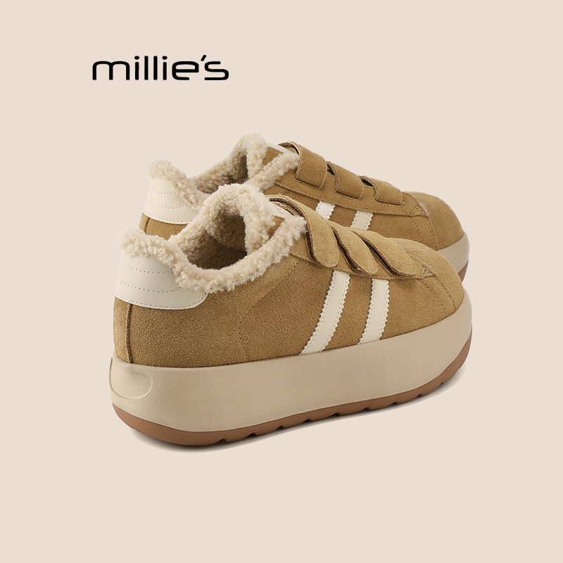 妙丽真皮厚底面包鞋巨好看