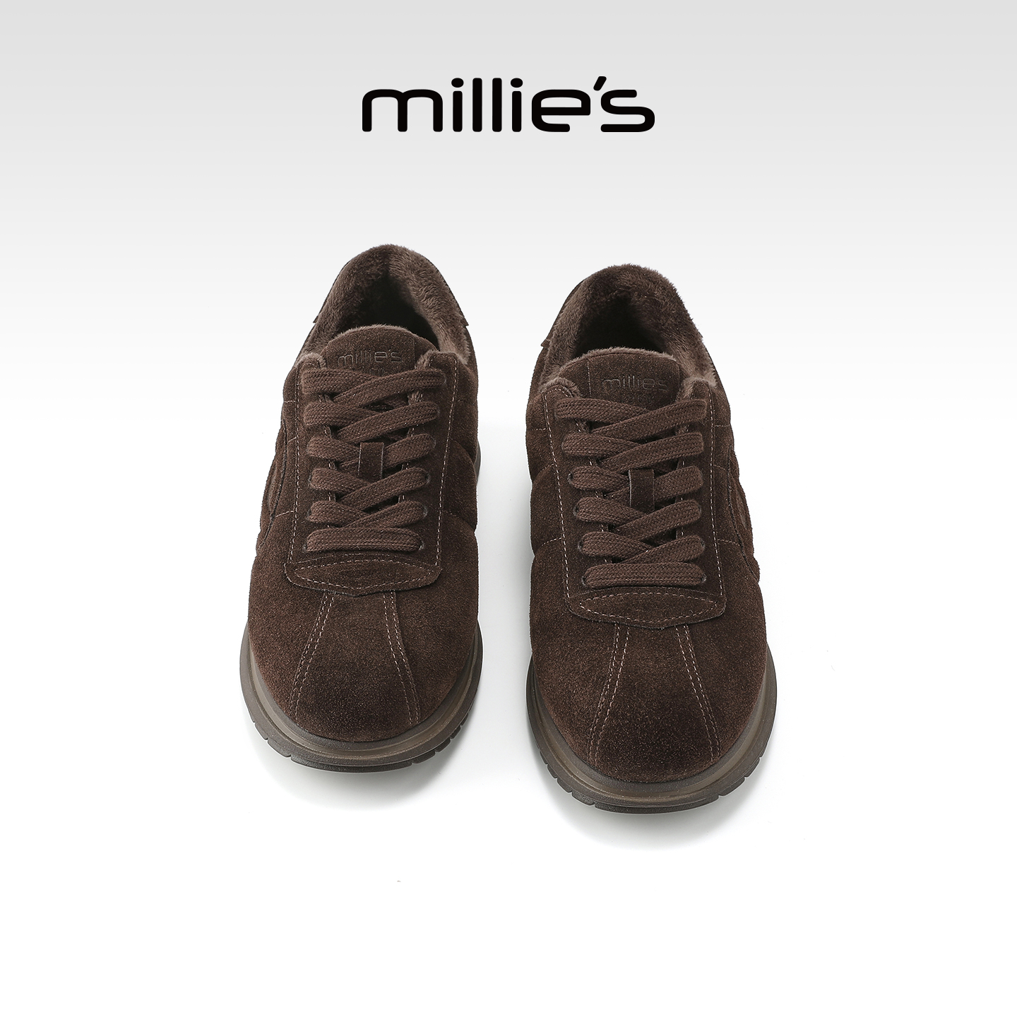 MILLIE'S妙丽真皮德训鞋女巨好看