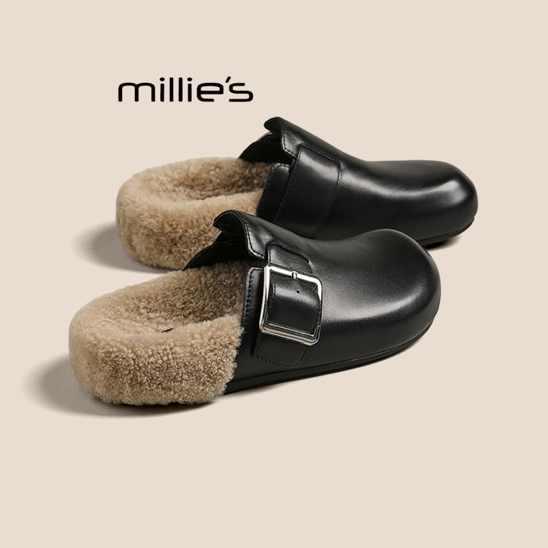 MILLIE'S/妙丽包头半拖鞋女