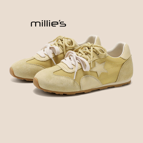 MILLIE'S/妙丽透气星星德训鞋