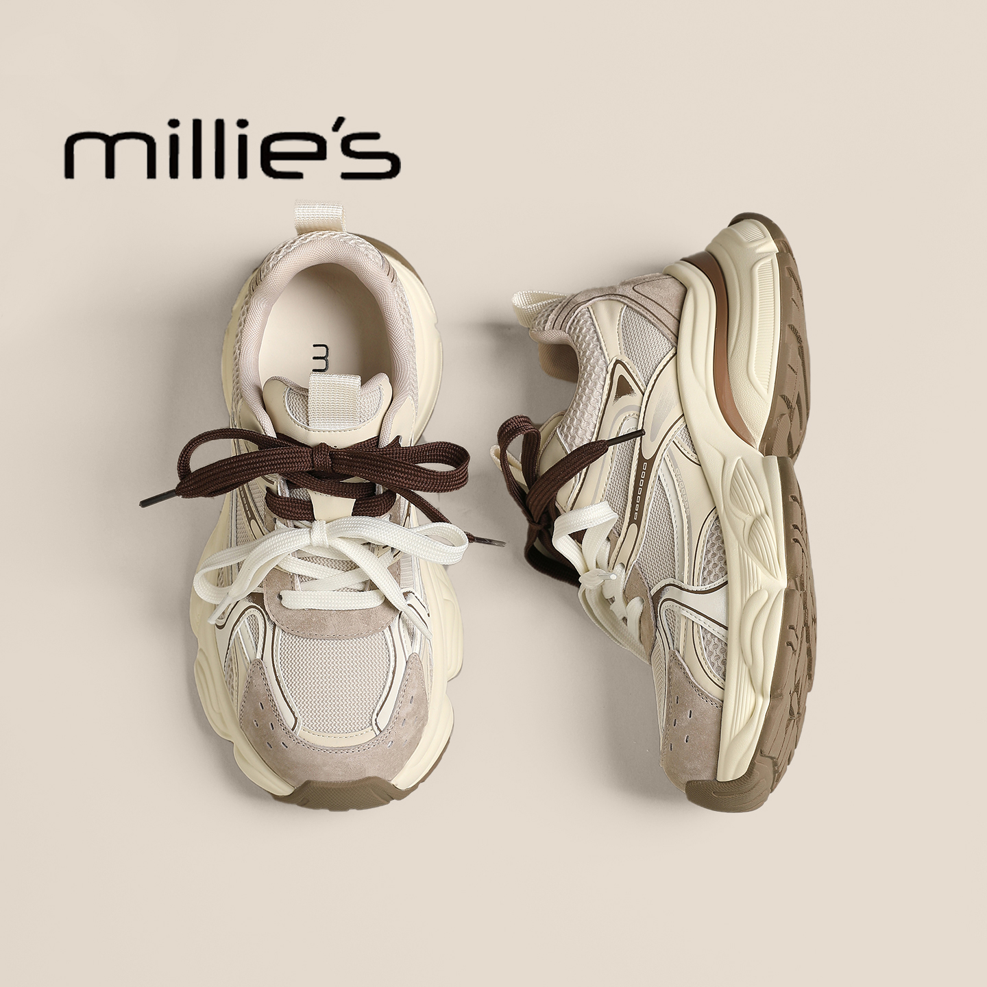 MILLIE'S/妙丽巨好看老爹鞋女