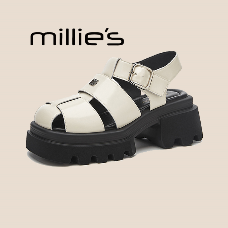 MILLIE'S/妙丽厚底罗马凉鞋