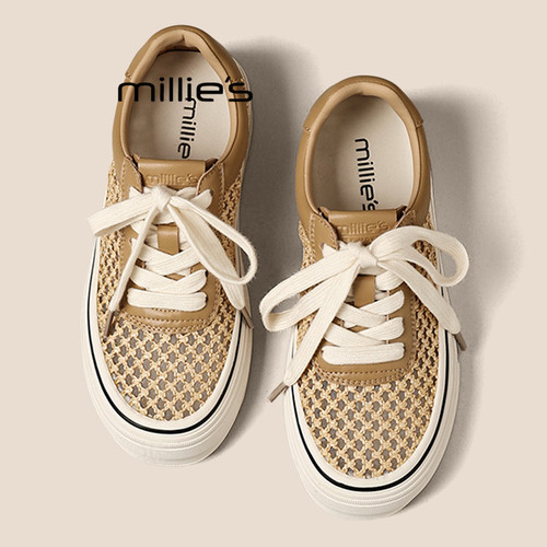 MILLIE'S/妙丽透气休闲运动板鞋