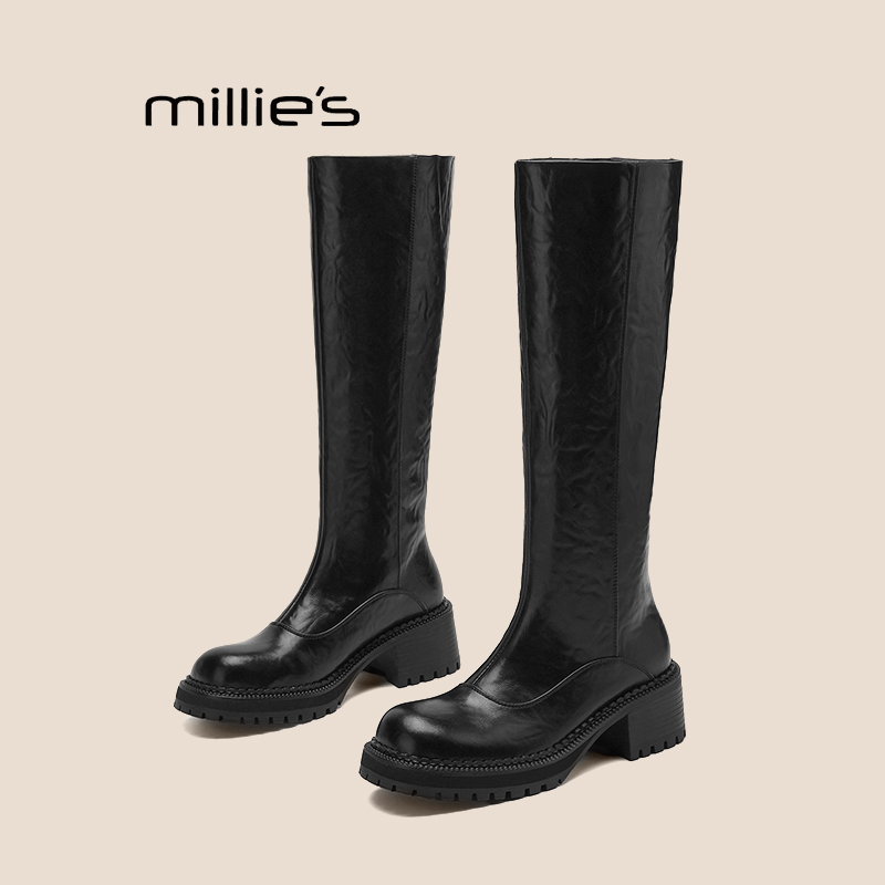 妙丽厚底增高马丁靴巨好看