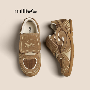 女秋季 妙丽德训鞋 新款 阿甘透气休闲鞋 女Z MILLIE 百搭系带运动鞋