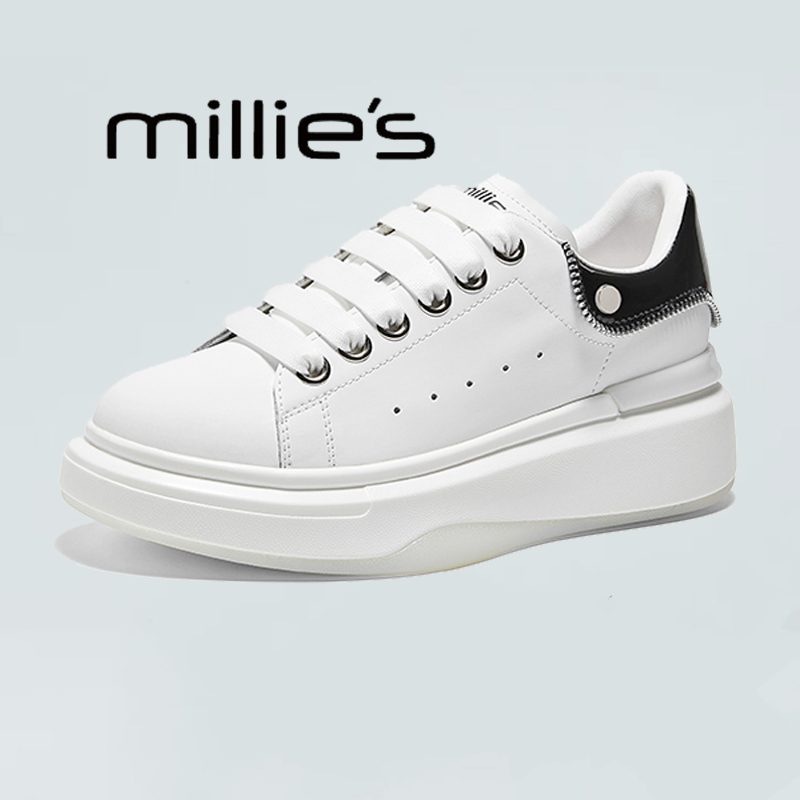 MILLIE'S/妙丽软底小白鞋