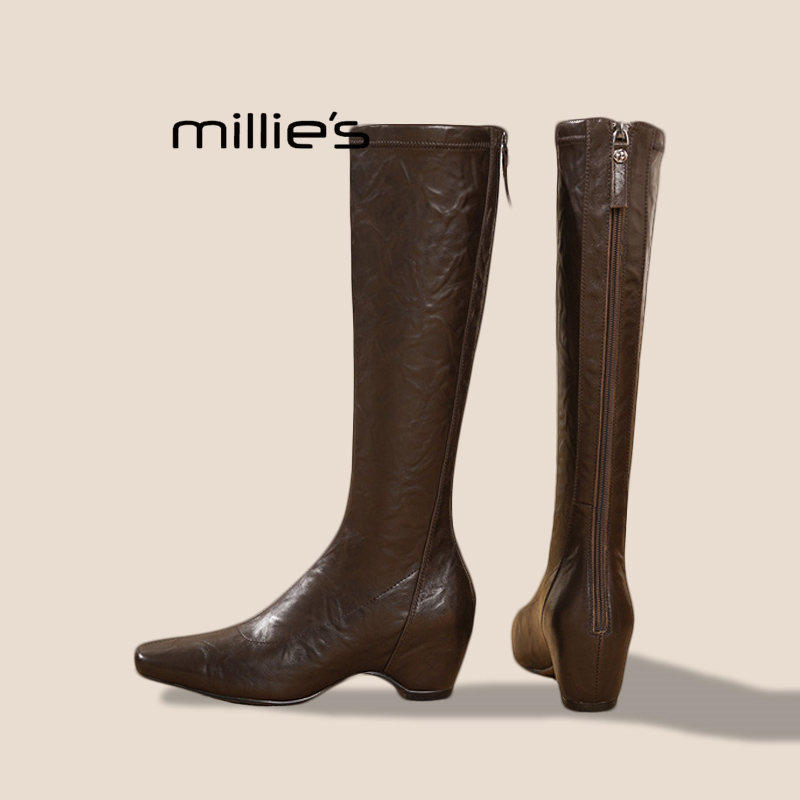 MILLIE'S/妙丽时尚气质长筒靴