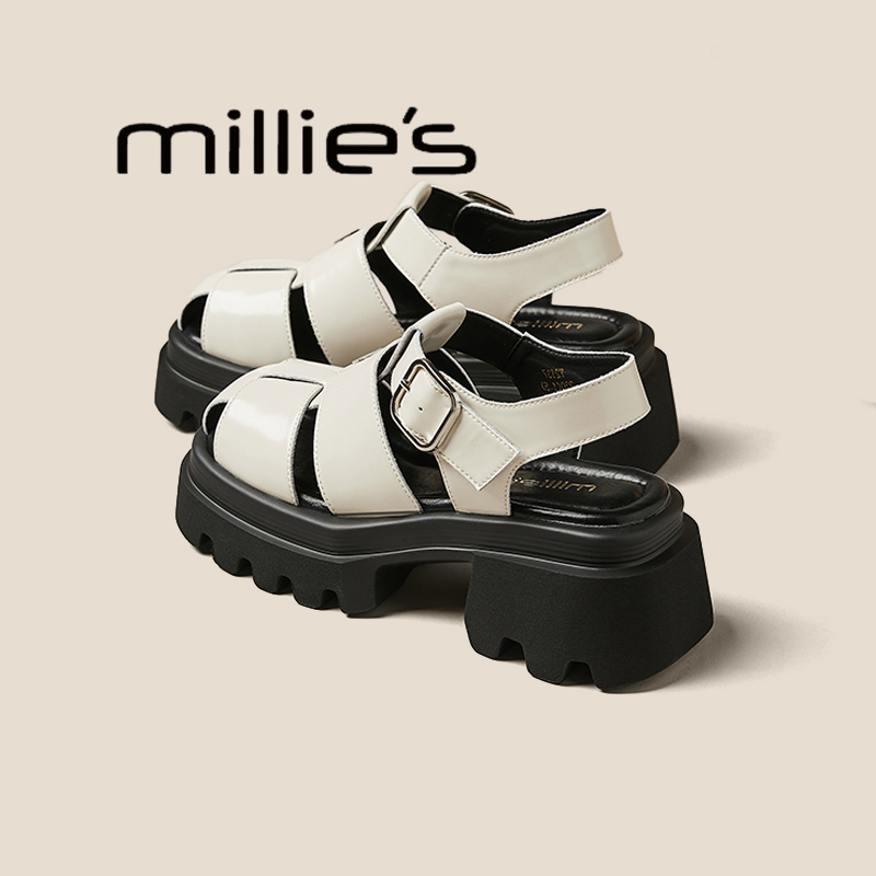 MILLIE'S/妙丽镂空编织凉鞋婚鞋