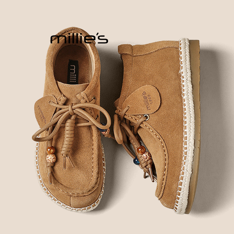 MILLIE'S妙丽真皮勃肯鞋女巨好看