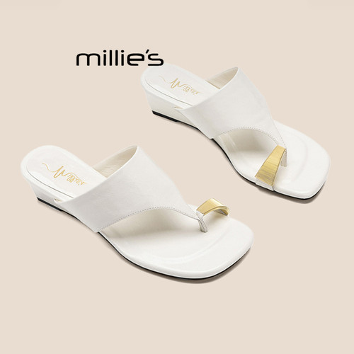 MILLIE'S/妙丽度假风坡跟凉鞋