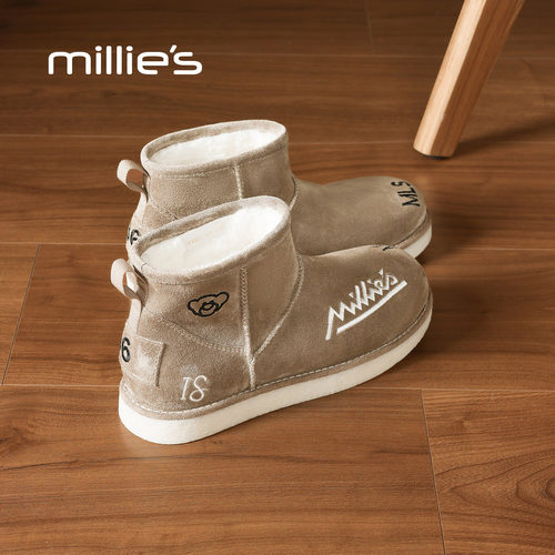 MILLIE'S/妙丽皮毛一体雪地靴