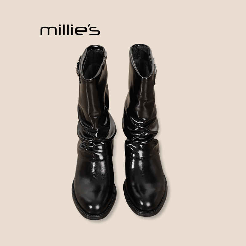 MILLIE'S/妙丽真皮短靴巨好看