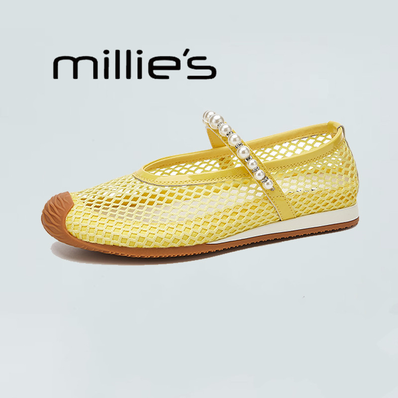 MILLIE'S/妙丽透气乐福鞋渔夫鞋