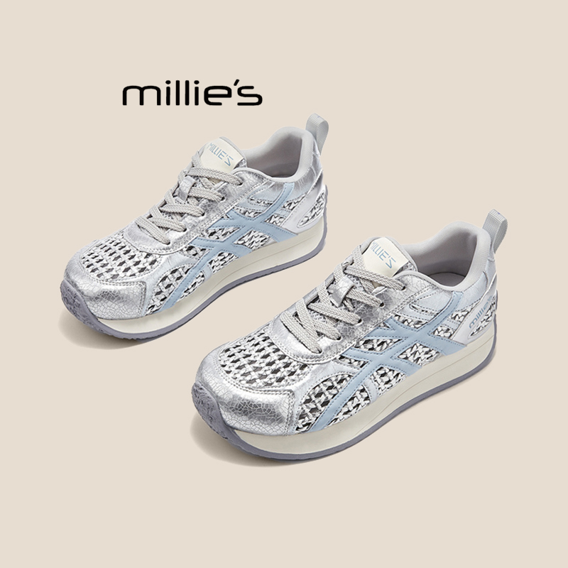 MILLIE'S/妙丽镂空编织德训鞋