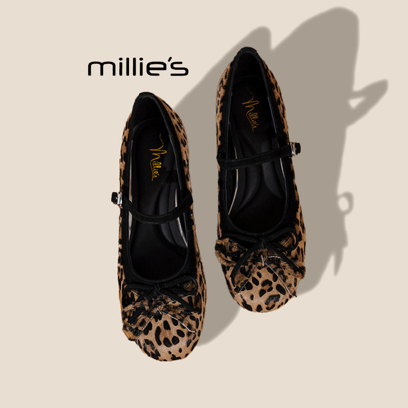 MILLIE'S/妙丽法式蝴蝶结婚鞋