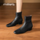 新款 妙丽2026冬季 瘦瘦靴女短筒及踝靴英伦风马丁靴 MILLIE