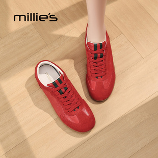 百搭女鞋 妙丽复古拼色德训鞋 系带休闲运动鞋 2025新款 MILLIE