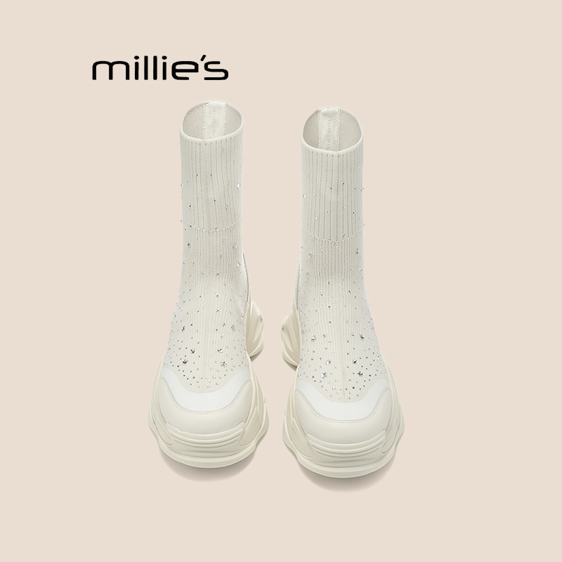 MILLIE'S妙丽内增高短靴巨好穿