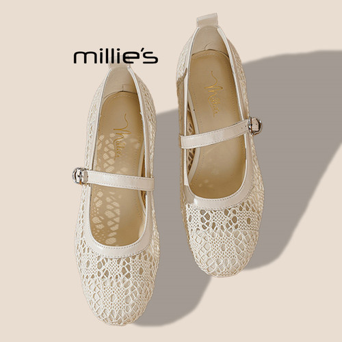 MILLIE'S/妙丽浅口玛丽珍单鞋