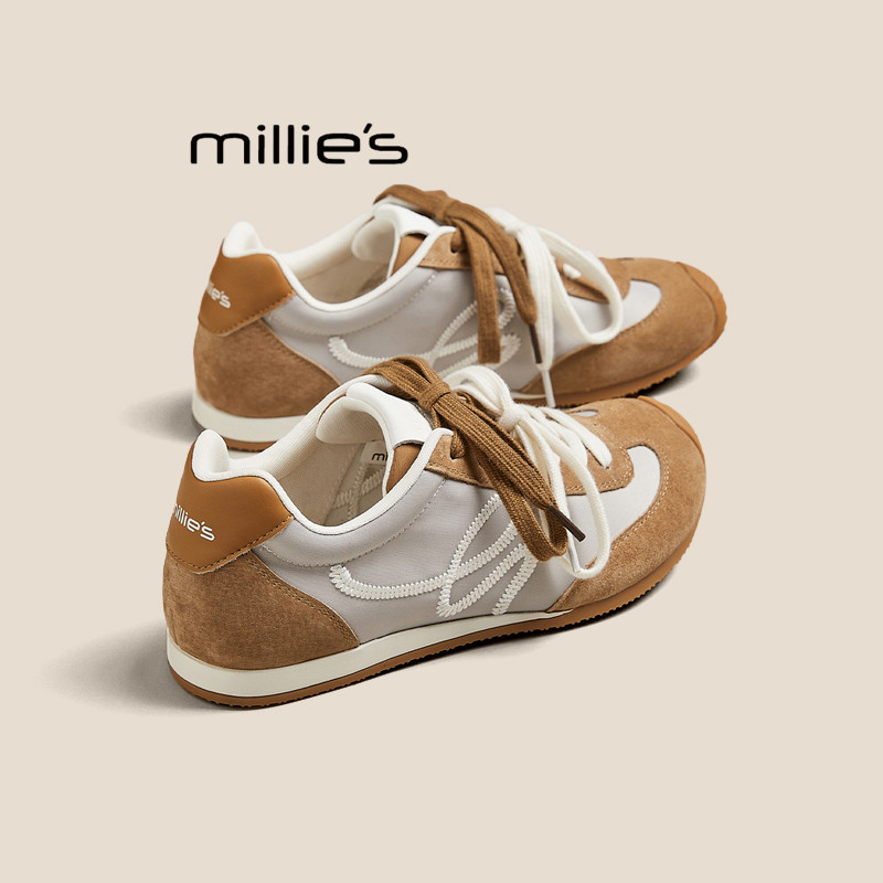 MILLIE'S/妙丽真皮德训鞋婚鞋