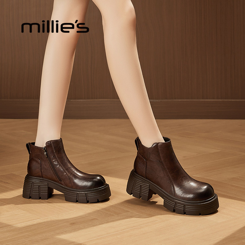 MILLIE'S/妙丽经典款切尔西靴