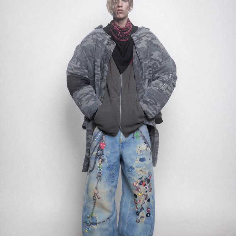 2025年秋季微喇情侣数码印花水洗