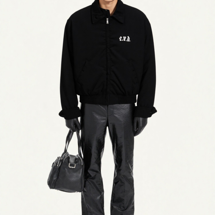 灯芯绒夹棉vintage复古夹克