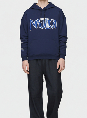 HA7MS白帆经典袋鼠口袋连帽卫衣蔡徐坤同款帽衫宽松情侣秋冬加绒