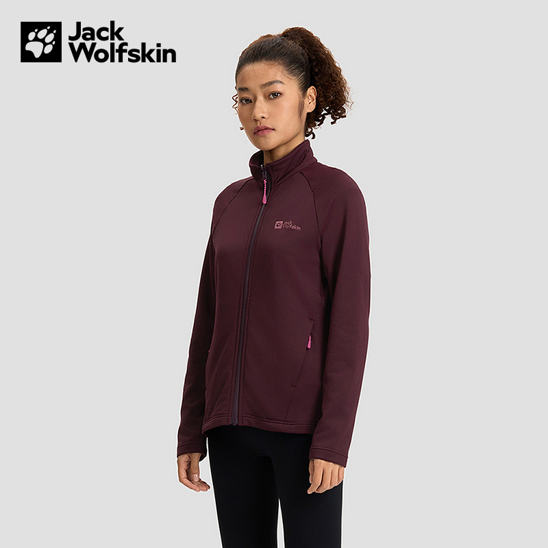 JackWolfskin狼爪秋冬新品女子户外防风保暖抓绒衣外套 A65371