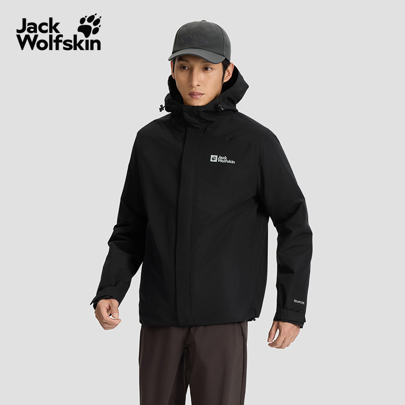 JackWolfskin狼爪冲锋衣25秋冬户外JOYFUL情侣抓绒三合一 A65466