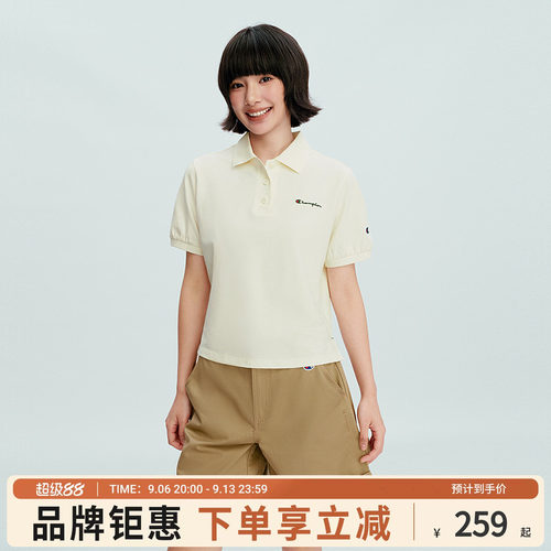 champion冠军女士短袖POLOT恤