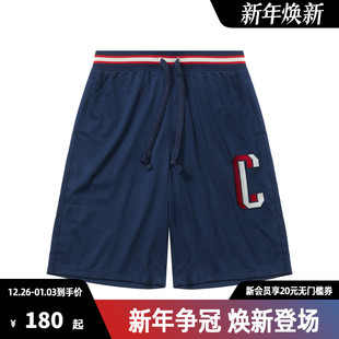 休闲透气 纯棉宽松五分裤 Champion冠军刺绣字母LOGO运动短裤 男夏季