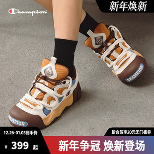 运动鞋 Champion冠军膨膨面包鞋 松糕厚底大头鞋 女2025秋冬新款 板鞋