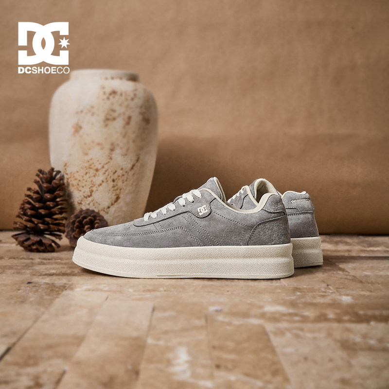DC SHOES EDGE 2026春季新款厚底百搭通勤板鞋真皮男鞋休闲鞋男款