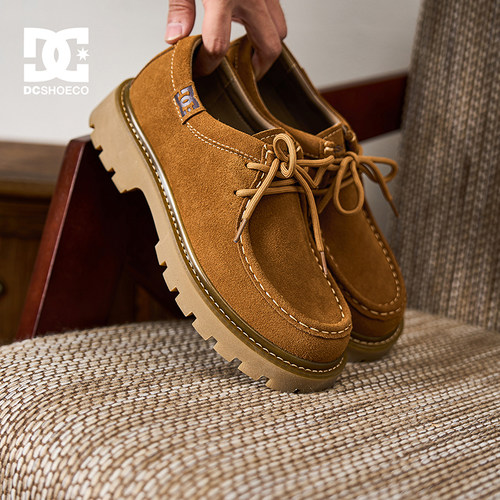 DC SHOES CRAG EDGE 2025秋季新款袋鼠鞋老钱风休闲皮鞋男款男鞋