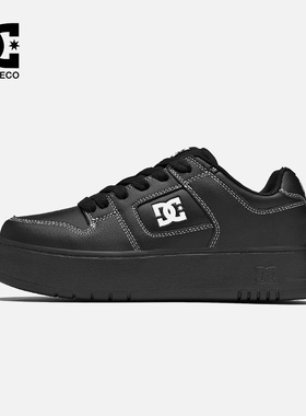 DC SHOES W'MANTECA 4 PLATFORM Pro 小黑鞋女鞋休闲鞋女黑武士
