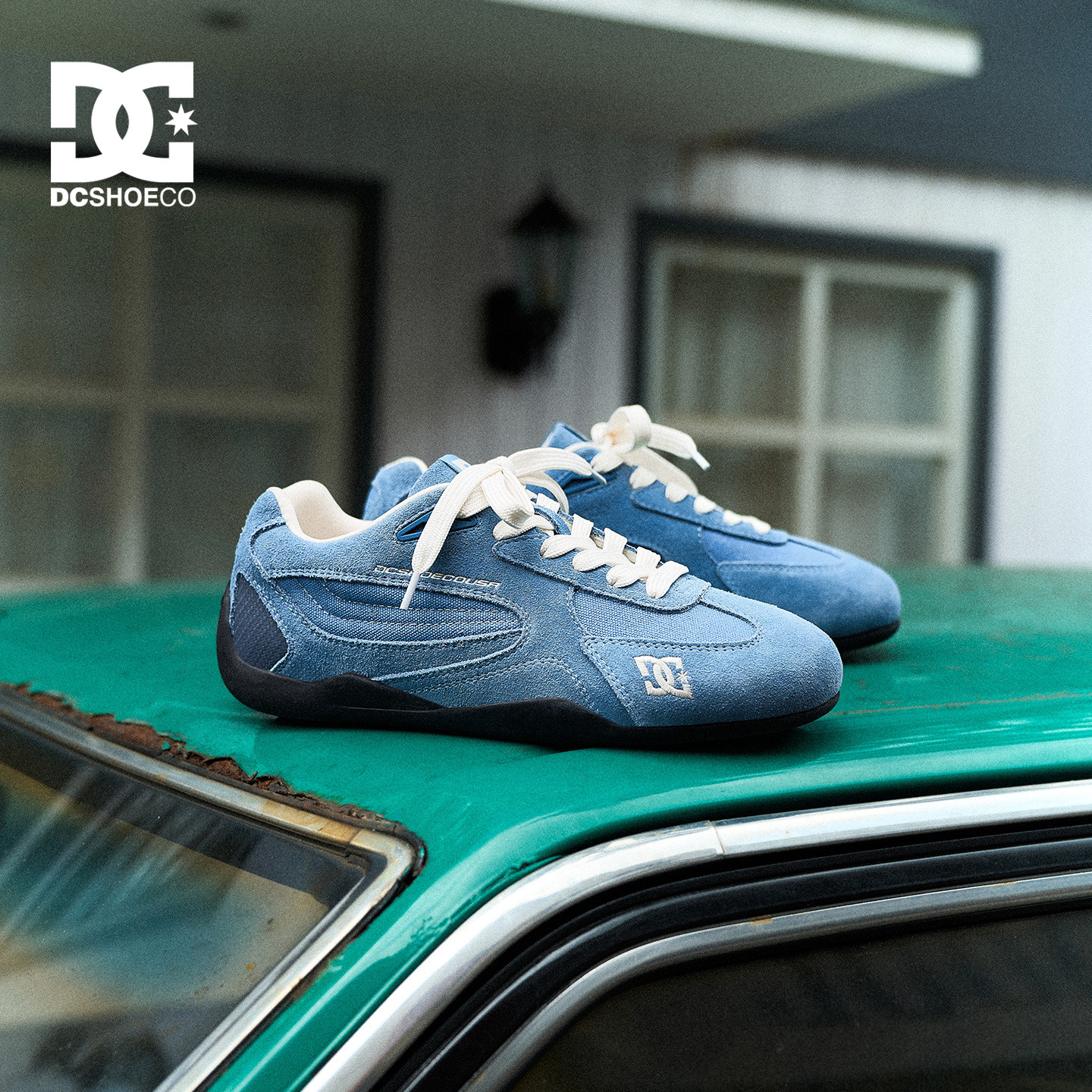 DCSHOES蓝色轻便透气赛车鞋男鞋图片