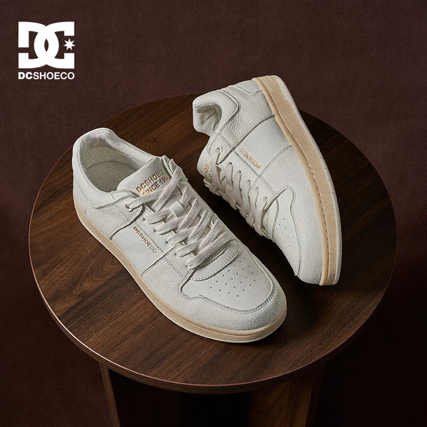 DCSHOES MARLOW LUX夏季百搭小白鞋休闲鞋真皮男鞋高级感轻奢板鞋