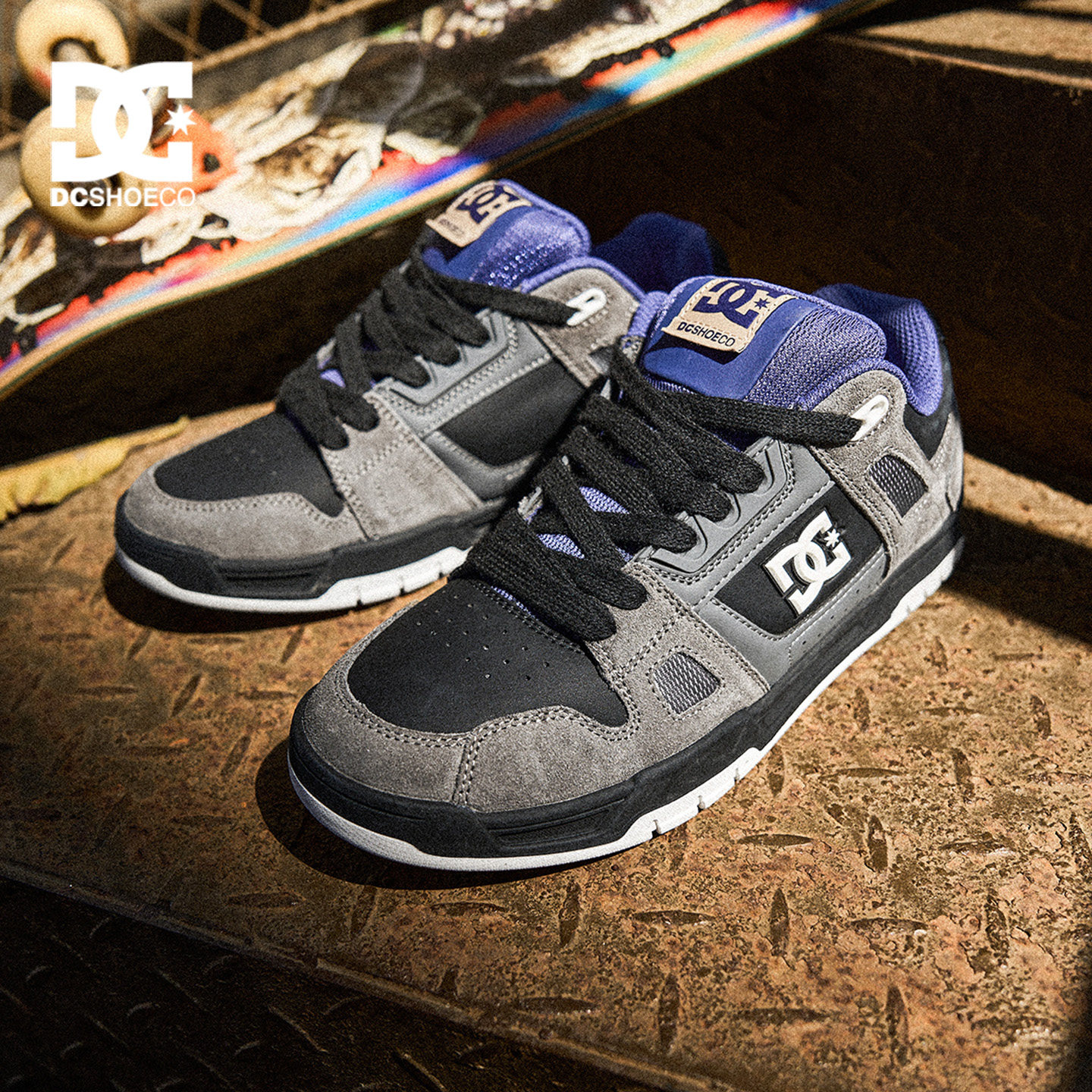 DCSHOES STAG PRO 秋季新款美式滑板鞋黑武士休闲鞋男鞋面包鞋图片