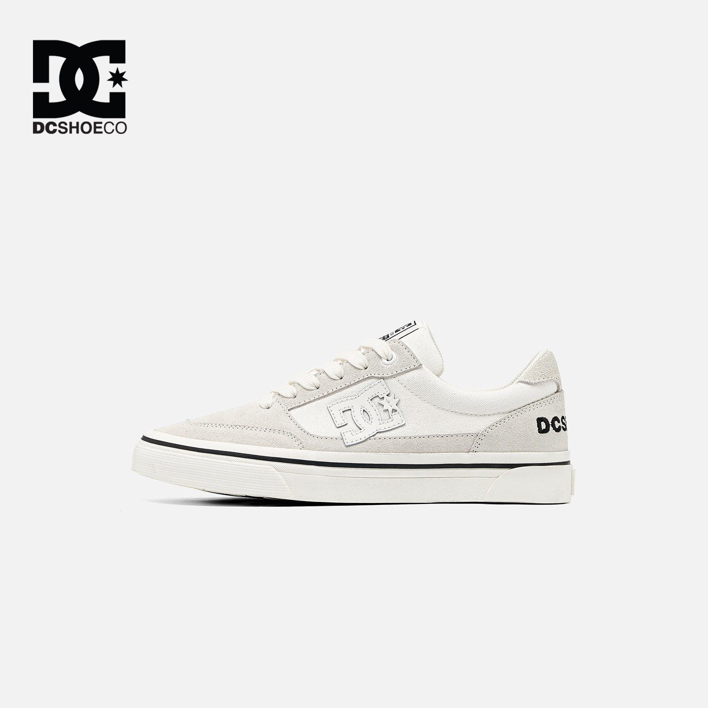 DCSHOES CANVAS 男士休闲鞋子男鞋秋季舒适透气小白鞋情侣帆布鞋图片