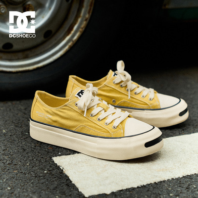 DCSHOES PIONEER夏季新款男鞋硫化鞋开口笑奢侈帆布鞋男士布鞋