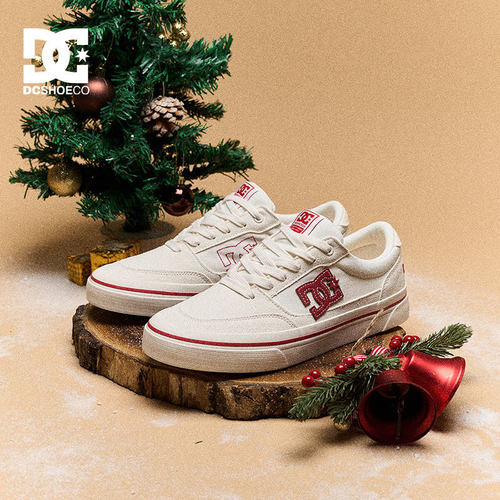 DC SHOES CANVAS CAS秋季圣诞节礼物男鞋帆布鞋真皮小白鞋滑板鞋