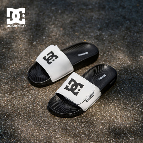 DCSHOES SLATE 夏季新款外穿运动防滑一字拖魔术贴男士休闲拖鞋男