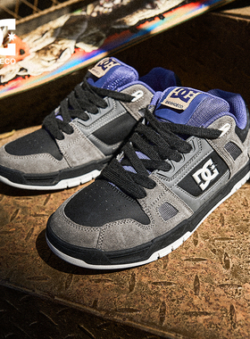 DC SHOES STAG PRO 秋冬季新款美式滑板鞋黑武士休闲鞋男鞋面包鞋