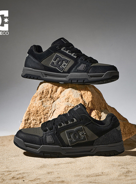 DC SHOES ASTRA CAS 25冬新款黑武士爆裂纹男鞋黑色板鞋休闲鞋男