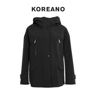 【KOREANO】冬季暗夜黑色羽绒服 【H】 YS8545(UN)G