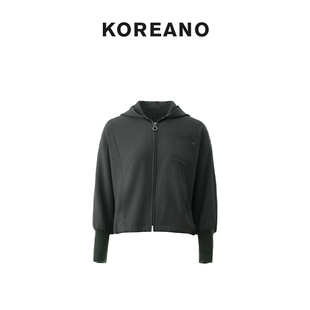 【KOREANO】春秋卡其绿色连帽蝙蝠外套 SW5353(JUN)